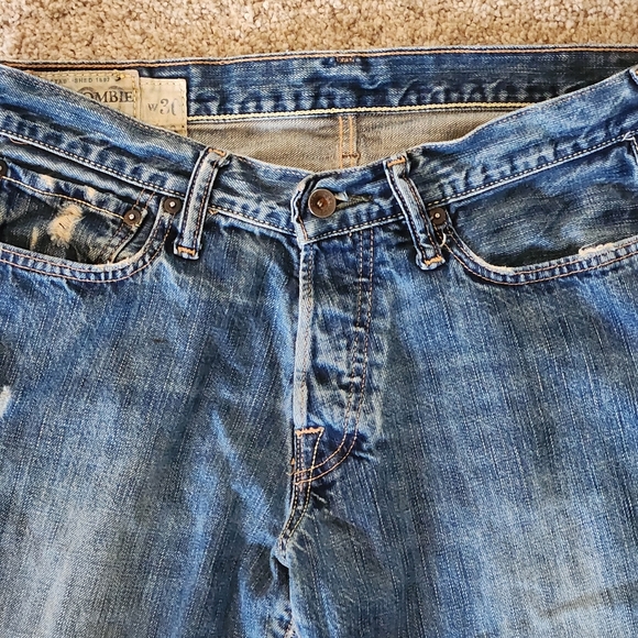 Y2K Abercrombie and Fitch Button Fly Low Rise Kilburn Bootcut Jeans Size 30x30 - Picture 4 of 11